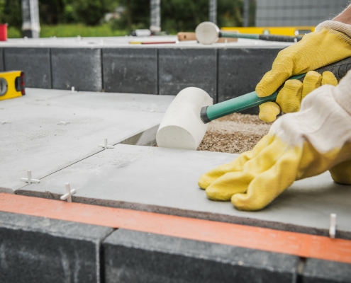 Patio Concrete Tiles Floor Paving block paving in preston