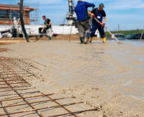 concrete laying in Preston
